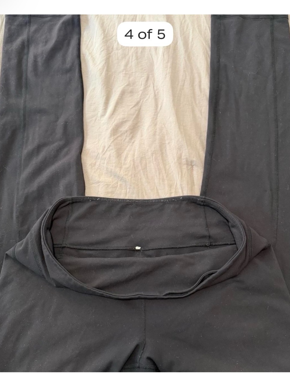 lululemon athletica Black High-Rise Leggings SZ 10 - Picture 4 of 5